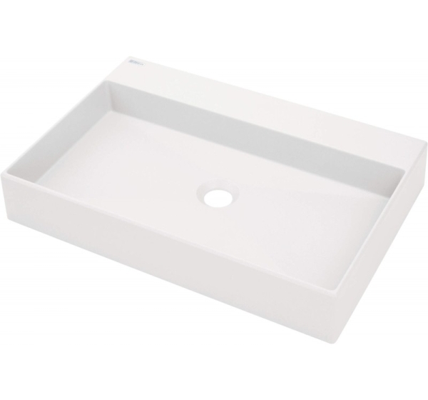 Granite countertop washbasin with space for a tap - 60x40 cm