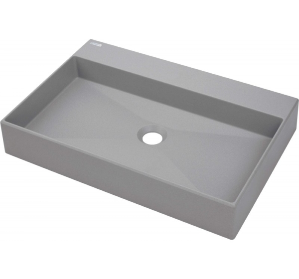 Granite countertop washbasin with space for a tap - 60x40 cm