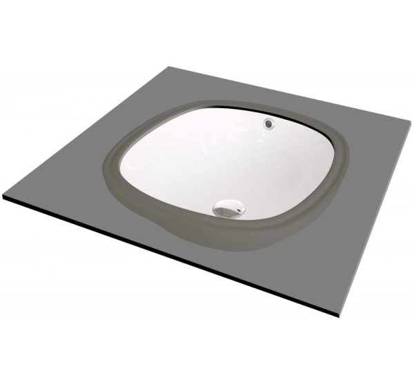 Ceramic undercounter washbasin