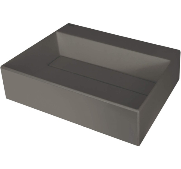 Granite countertop washbasin with a place for a tap - with a grille