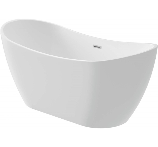 Freestanding oval acrylic bathtub - 160 cm