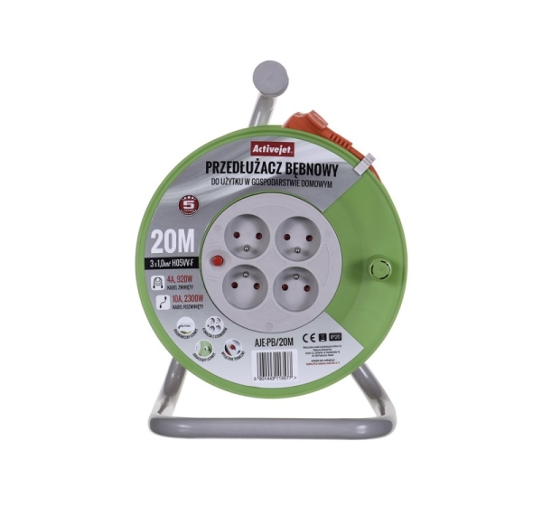 Activejet AJE-PB/20M reel extension cord 20m