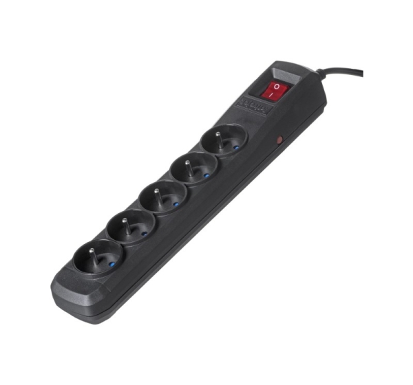 Activejet black power strip with cord ACJ COMBO 5G 1,5M/BEZP.AUTO/CZ