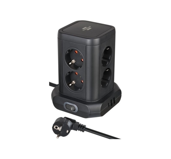 Brennenstuhl 1153560010 power extension 2 m 8 AC outlet(s) Indoor Black