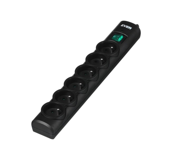 Ever Optima 3m Black 6 AC outlet(s) 250 V