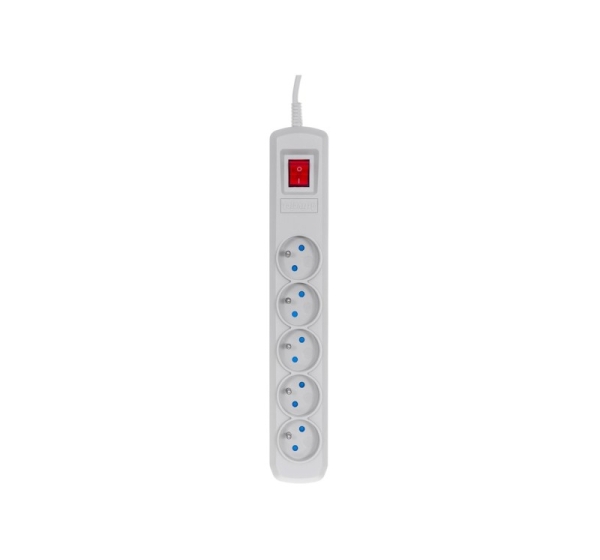 Activejet grey power strip with cord ACJ COMBO 5G/5M/BEZP. AUT/S
