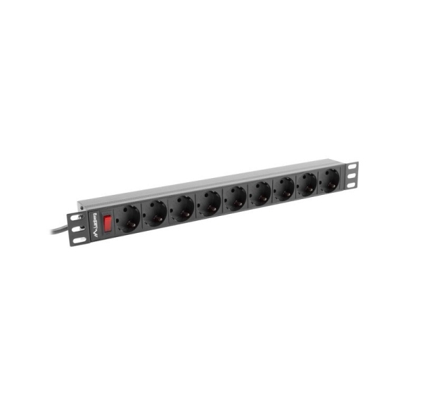 LANBERG RACK POWER STRIP 19" PDU 1U 9X SHUKO