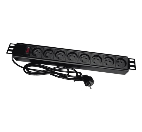 Alantec PZ081U3M power extension 3 m 8 AC outlet(s) Indoor Black