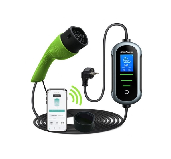 EV car charger w/ adjust. Type2 2in1 3.5kW