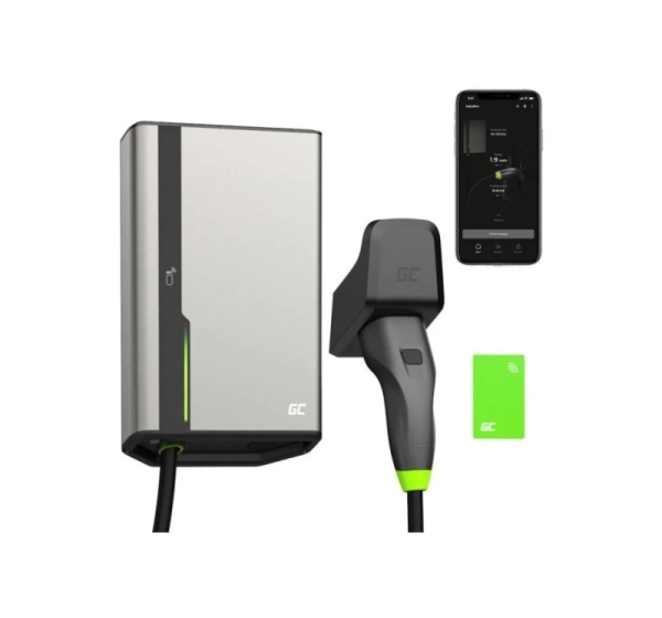 Wallbox Green Cell HabuDen 22kW 32A - 7,5m cable with NFC
