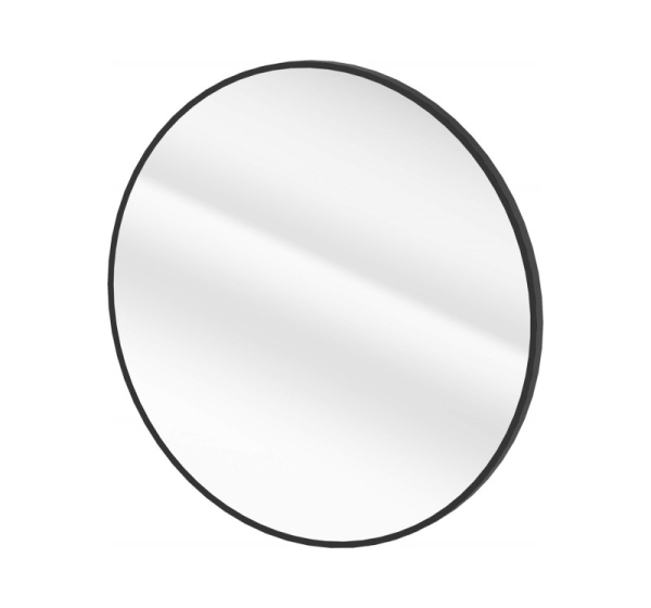 Framed hanging mirror - round