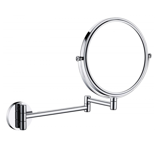 Cosmetic mirror on a movable arm - double-sided