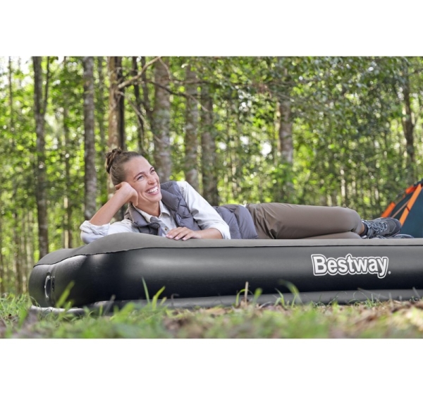 Bestway Tritech Queen Air Mattress with Built-in USB Pump 2.03 m x 1.52 m x 36 cm