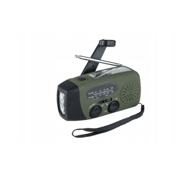 Fosco Outdoormen Edit emergency radio. Solar-Dynamo