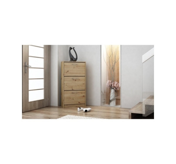 Topeshop PAULA ARTISAN shoe organizer Closed Oak