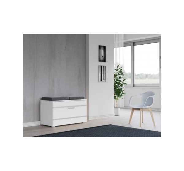 Topeshop OPAL SZAFKA BIEL shoe organizer Closed White