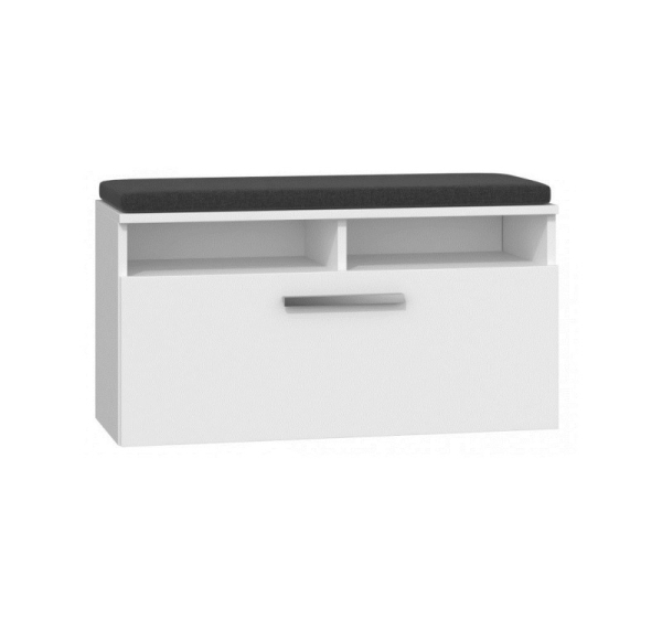 Topeshop RIVA SZAFKA BIEL shoe organizer Closed White