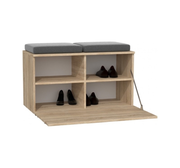 Topeshop OPAL SZAFKA SONOMA shoe organizer Closed Oak