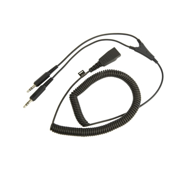 Jabra PC cord - QD to 2x3_5mm
