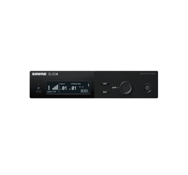 Shure SLXD4E-G59 wireless microphone receiver Desktop