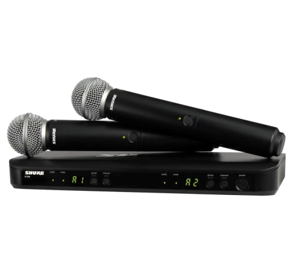 Shure BLX288E/SM58-H8E - wireless system with receiver and two SM58 microphones