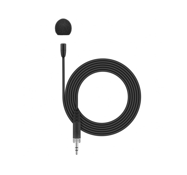 Sennheiser MKE Essential Omni Black - miniature lavalier microphone with 3.5 mm jack connector (black)