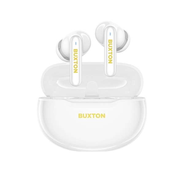 Buxton BTW 7200 White Tuya - In-ear wireless earphones with charging case, white