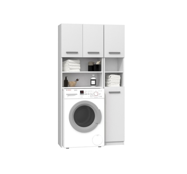 Topeshop ZESTAW MARPOL BIEL bathroom storage cabinet White