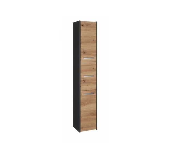 Topeshop S33 ANTRACYT/ARTISAN bathroom storage cabinet Oak