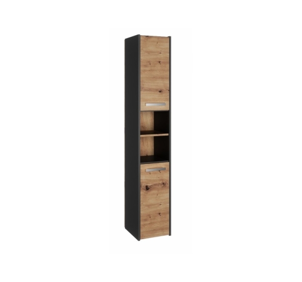 Topeshop S30 ANTRACYT/ARTISAN bathroom storage cabinet