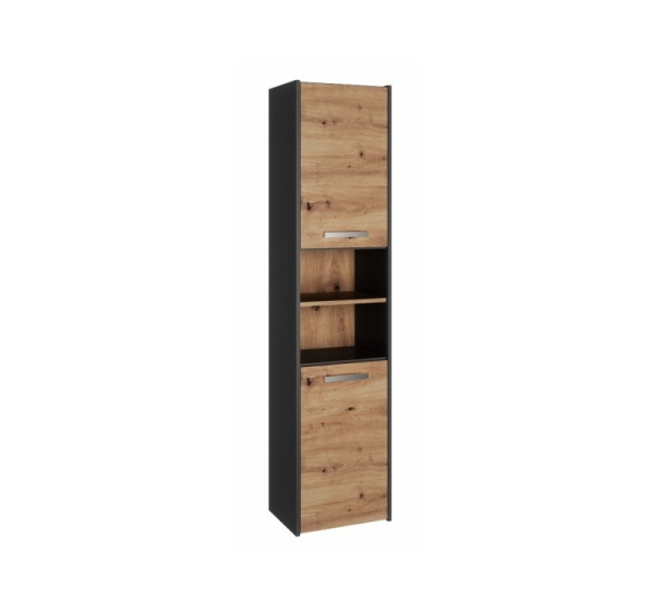 Topeshop S40 ANTRACYT/ARTISAN bathroom storage cabinet