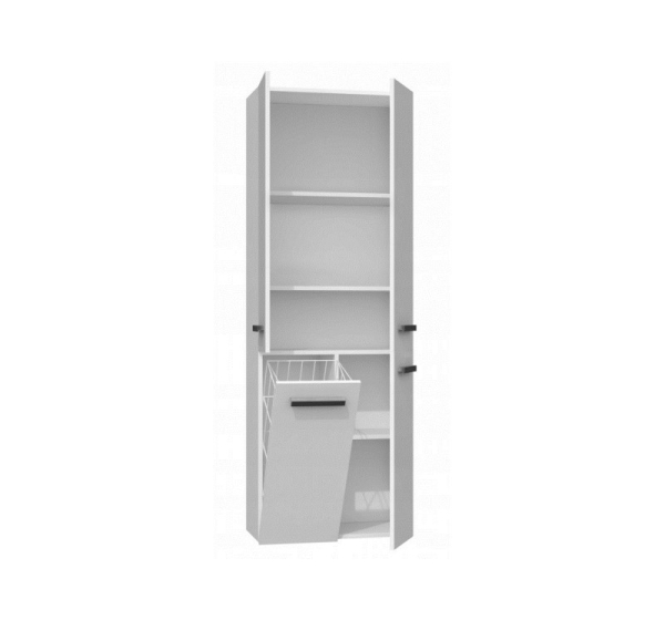 Topeshop NEL 1K DD BPOŁ bathroom storage cabinet White