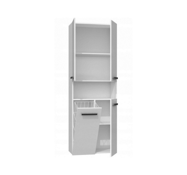 Topeshop NEL 1K DK BPOŁ bathroom storage cabinet White