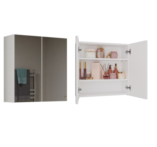 Topeshop POLA 2DL BIEL bathroom storage cabinet White