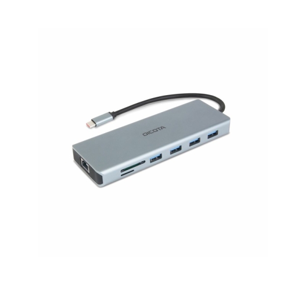 DICOTA D32065 interface hub USB 3.2 Gen 1 (3.1 Gen 1) Type-C Silver