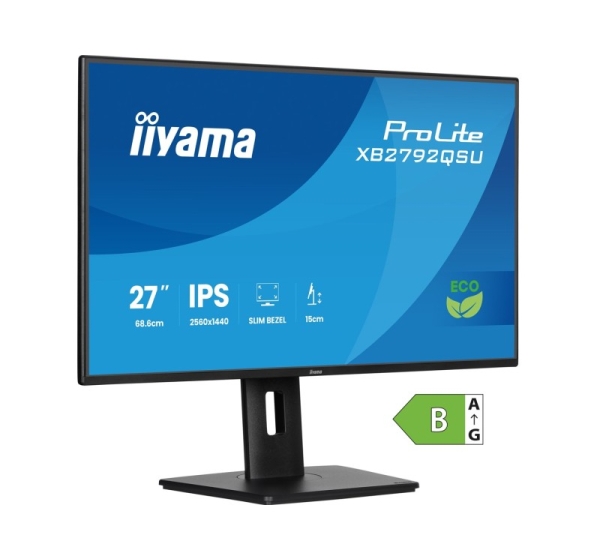 iiyama ProLite XB2792QSU-B1 computer monitor 68.6 cm (27") 2560 x 1440 pixels Quad HD LED Black