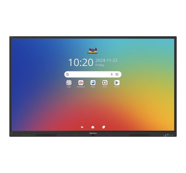 Viewsonic IFP 65IN 4K ANDROID 16 EDLA 64 interactive whiteboard 165.1 cm (65") 3840 x 2160 pixels Touchscreen