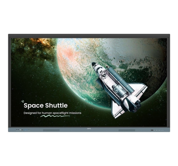 BenQ RE6504 Interactive flat panel 165.1 cm (65") 450 cd/m² 4K Ultra HD Black, Grey Touchscreen Built-in processor Android