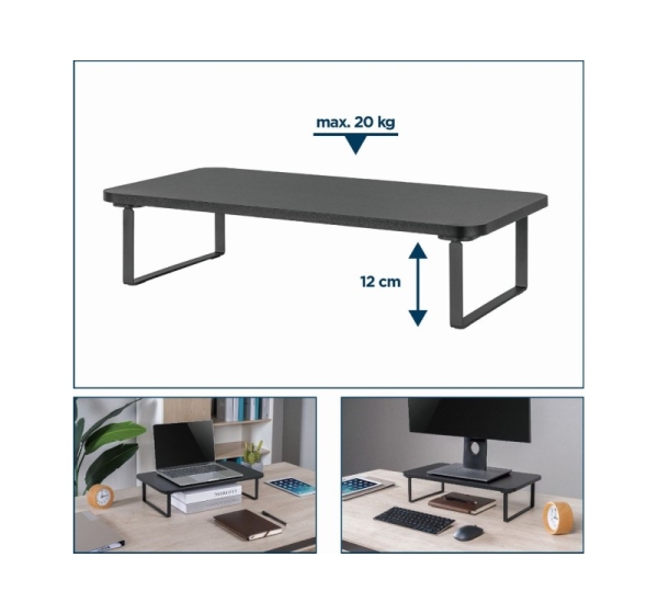 Gembird MS-TABLE-03 monitor mount / stand Desk Black