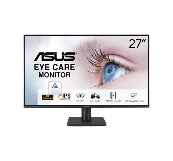 ASUS VA27AQ computer monitor 68.6 cm (27") 2560 x 1440 pixels Quad HD LCD Black