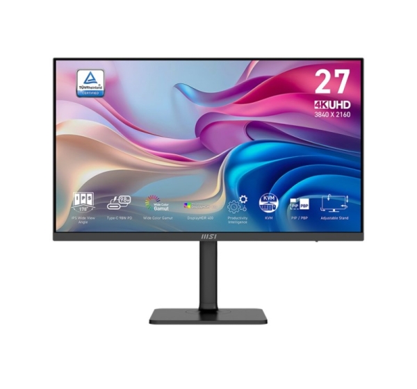 MSI MODERN MD272UPHGDE computer monitor 68.6 cm (27") 3840 x 2160 pixels 4K Ultra HD Black