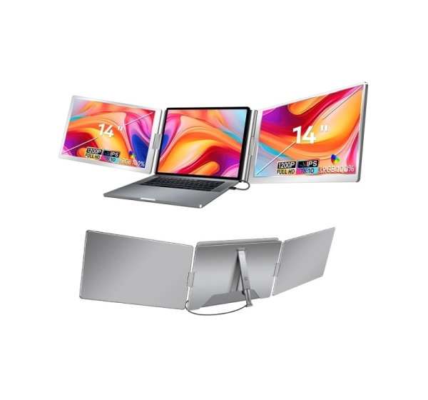 EXTRALINK SMART LIFE 14" 2-SCREEN MONITOR LAPTOPS