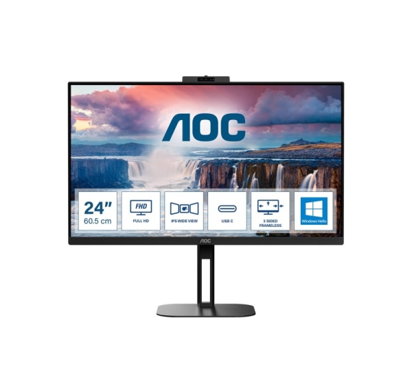 AOC V5 24V5CW/BK computer monitor 60.5 cm (23.8") 1920 x 1080 pixels Full HD LED Black