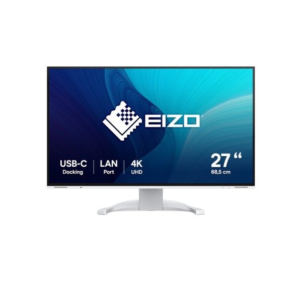 EIZO FlexScan EV2740X-WT computer monitor 68.6 cm (27") 3840 x 2160 pixels 4K Ultra HD LCD White