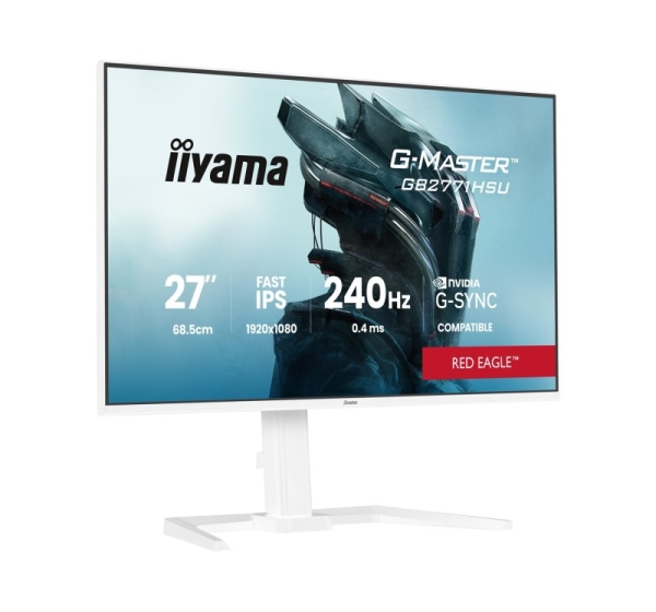 iiyama G-MASTER GB2771HSU-W1 computer monitor 68.6 cm (27") 1920 x 1080 pixels Full HD LCD White