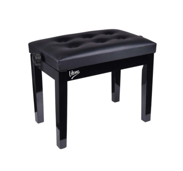 V-TONE ŁAWA 1 BK - height-adjustable piano bench, black