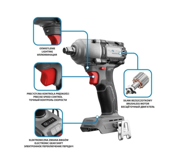 450Nm Energy+ brushless impact wrench