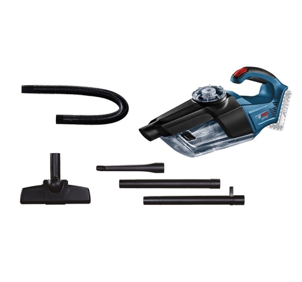 Bosch GAS 18V-1 Professional handheld vacuum Black, Blue, Red, Translucent Bagless