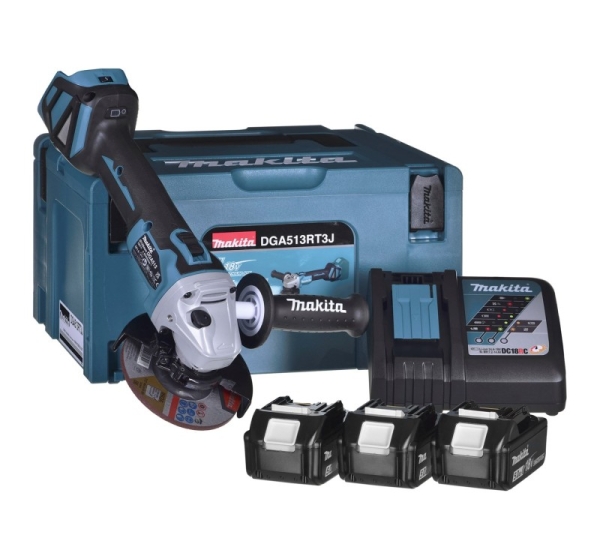 Angle grinder 18V 3x5.0Ah battery DGA513RT3J MAKITA
