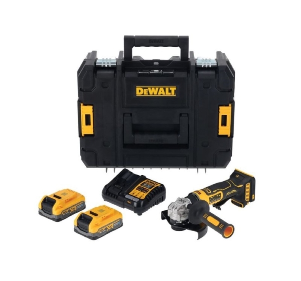 DEWALT SZLIFIERKA KĄTOWA 125mm 18V DCG404S2T 2x3,5Ah BL